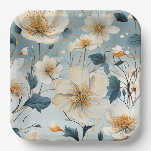 Assiettes en carton Blossom's Delight ペーパープレート (正面)