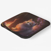 Assiettes en carton chat Fleur ペーパープレート (傾斜あり)