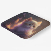 Assiettes en carton chat Fleur ペーパープレート (傾斜あり)