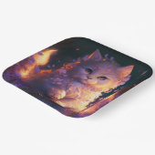 Assiettes en carton chat Fleur ペーパープレート (傾斜あり)