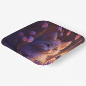 Assiettes en carton chat Fleur ペーパープレート (傾斜あり)