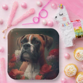 Assiettes en carton chien Boxer ペーパープレート (パーティー)