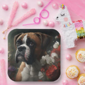 Assiettes en carton chien Boxer ペーパープレート (パーティー)