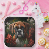 Assiettes en carton chien Boxer ペーパープレート (パーティー)