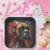 Assiettes en carton chien Boxer ペーパープレート (パーティー)