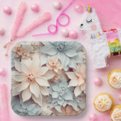 Assiettes en carton Colorful Posy ペーパープレート (パーティー)