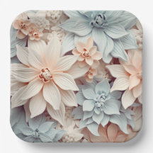 Assiettes en carton Colorful Posy