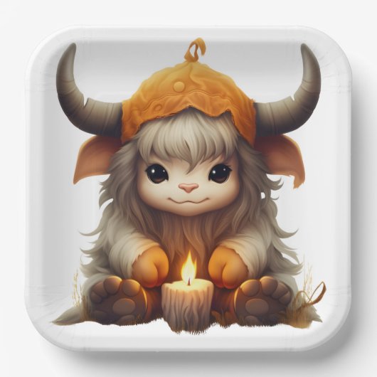 Assiettes en carton Cute Série 6-6 ペーパープレート (正面)