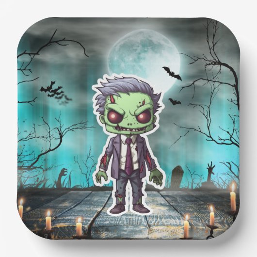 Assiettes en carton Cute Série 7-10 ペーパープレート (正面)