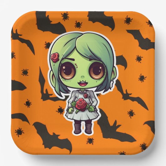 Assiettes en carton Cute Série 7-11 ペーパープレート (正面)