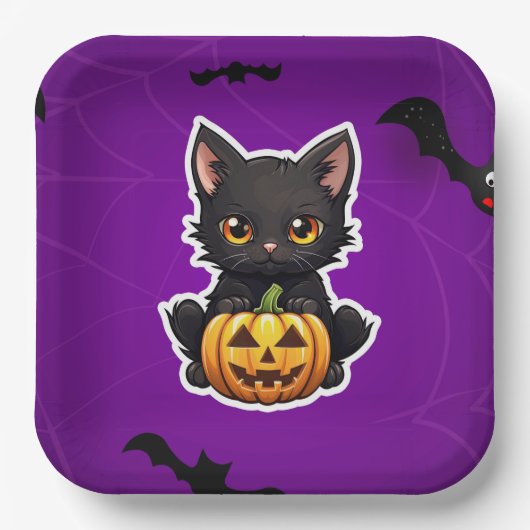 Assiettes en carton Cute Série 7-18 ペーパープレート (正面)