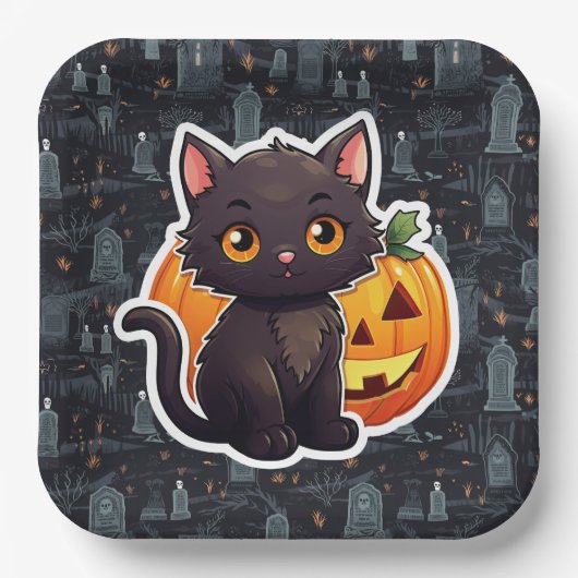 Assiettes en carton Cute Série 7-2 ペーパープレート (正面)