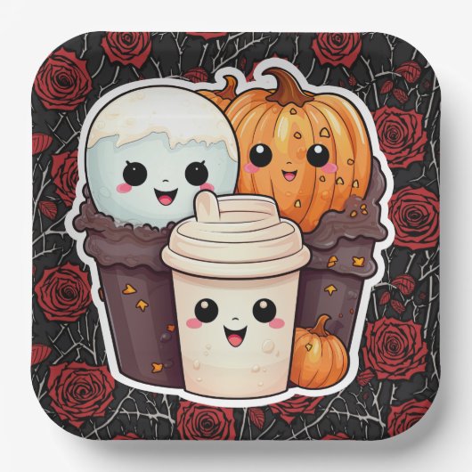 Assiettes en carton Cute Série 7-5 ペーパープレート (正面)