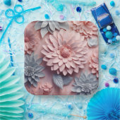 Assiettes en carton Delicate Bloom ペーパープレート (パーティー)