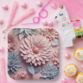 Assiettes en carton Delicate Bloom ペーパープレート (パーティー)