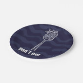 Assiettes en carton - Don’t Cut – Humour Spaghetti ペーパープレート (アングル)