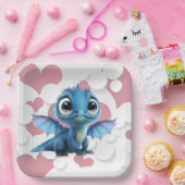 Assiettes en carton dragon ペーパープレート (パーティー)