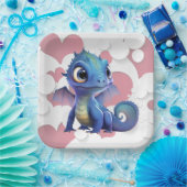 Assiettes en carton dragon ペーパープレート (パーティー)