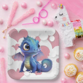 Assiettes en carton dragon ペーパープレート (パーティー)