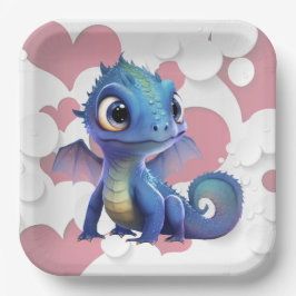Assiettes en carton dragon ペーパープレート