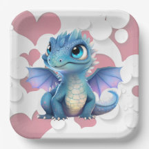 Assiettes en carton dragon