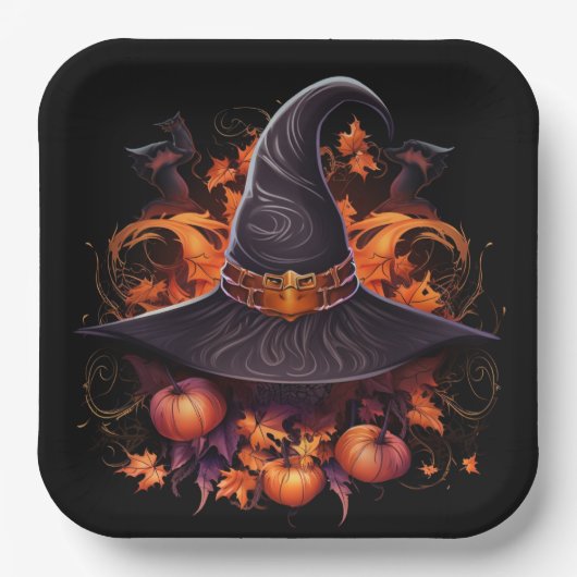 Assiettes en carton Eerie Echoes ペーパープレート (正面)