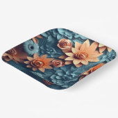 Assiettes en carton Enchanted Flower ペーパープレート (傾斜あり)