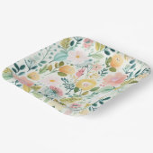 Assiettes en carton Fleur ペーパープレート (傾斜あり)