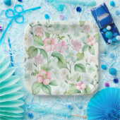 Assiettes en carton Fleur ペーパープレート (パーティー)