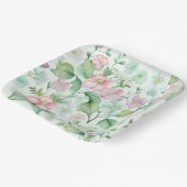 Assiettes en carton Fleur ペーパープレート (傾斜あり)