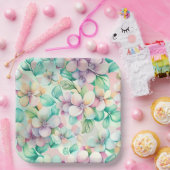 Assiettes en carton Fleur ペーパープレート (パーティー)