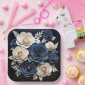 Assiettes en carton Fleur Séries 1 ペーパープレート (パーティー)