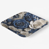 Assiettes en carton Fleur Séries 1-2 ペーパープレート (傾斜あり)