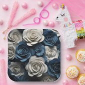 Assiettes en carton Fleur Séries 1-3 ペーパープレート (パーティー)