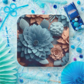 Assiettes en carton Joyful Blossom ペーパープレート (パーティー)