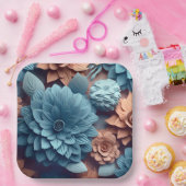 Assiettes en carton Joyful Blossom ペーパープレート (パーティー)