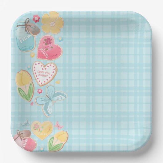 Assiettes en carton Mommy ペーパープレート (正面)