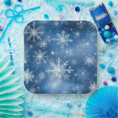 Assiettes en carton Neige Séries 1 ペーパープレート (パーティー)