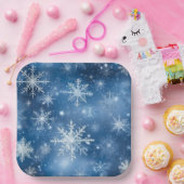 Assiettes en carton Neige Séries 1 ペーパープレート (パーティー)