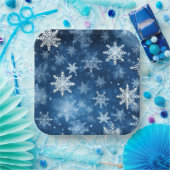 Assiettes en carton Neige Séries 1-2 ペーパープレート (パーティー)