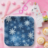 Assiettes en carton Neige Séries 1-2 ペーパープレート (パーティー)