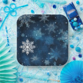 Assiettes en carton Neige Séries 1-3 ペーパープレート (パーティー)