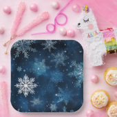 Assiettes en carton Neige Séries 1-3 ペーパープレート (パーティー)