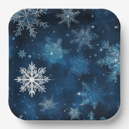 Assiettes en carton Neige Séries 1-3 ペーパープレート