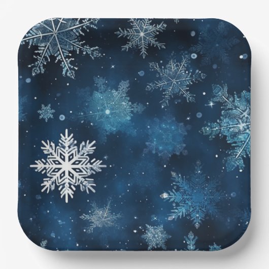 Assiettes en carton Neige Séries 1-3 ペーパープレート (正面)