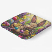 Assiettes en carton Pâques Série 1 -4 ペーパープレート (傾斜あり)