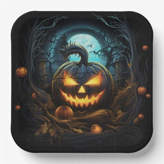 Assiettes en carton Phantom's Folly ペーパープレート (正面)