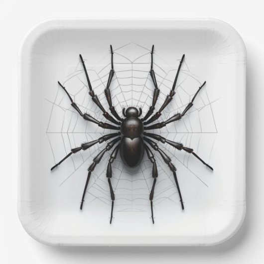 Assiettes en carton  Radiant Arachnids ペーパープレート (正面)