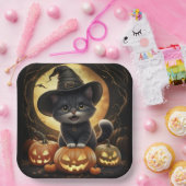 Assiettes en carton  Série 1  Black Cat ペーパープレート (パーティー)