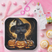 Assiettes en carton  Série 1  Black Cat 02 ペーパープレート (パーティー)
